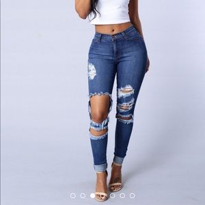 Fashion Nova Beach Bum Jeans